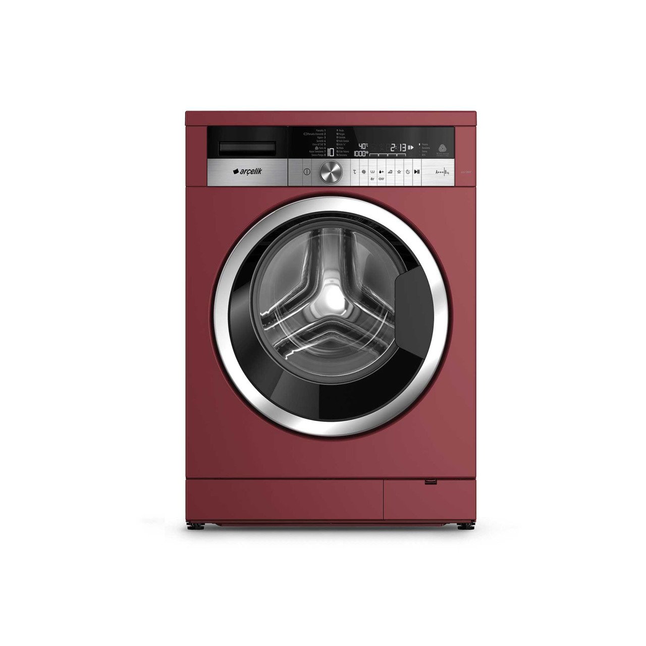 Arçelik 8123 CMKR A+++ Bordo Çamaşır Makinesi
