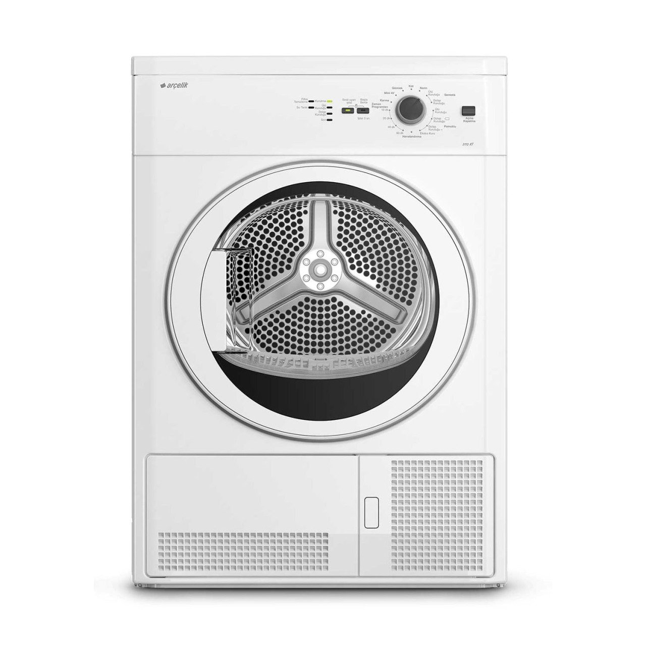 Arçelik 2772 KT 7 Kg Hava Yoğunlaştırmalı Kurutma Makinesi