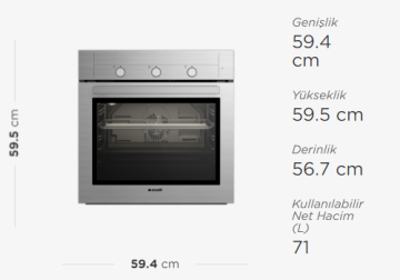 Arçelik 9630 MMI Ankastre Fırın