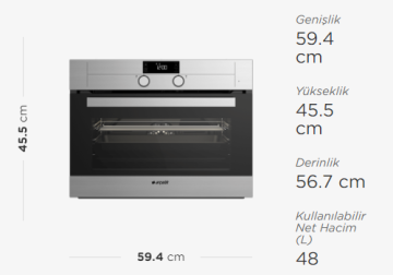 Arçelik KF 839 DGI Kompakt Ankastre Fırın