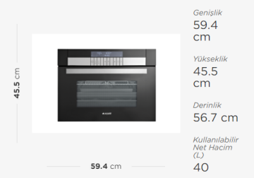 Arçelik KMF 833 I Kombi Ankastre Fırın