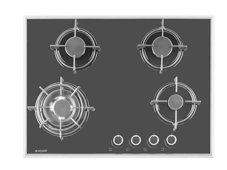 Arçelik Ocd 671 Ydwı Ankastre Ocak Cam Y Ocak 4 G Gazlı 70Cm Inx