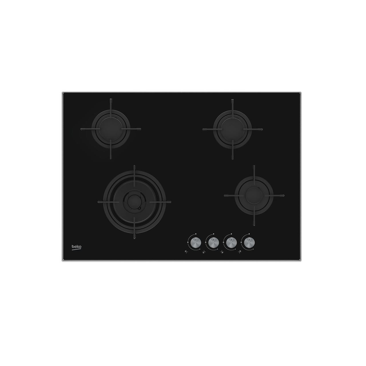 Beko YOCW 74210 XDS Siyah Woklu Cam Tablalı Ankastre Ocak
