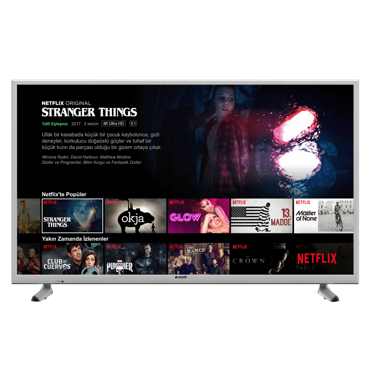 Arçelik A43L 8860 5S 4K Diamond Netflix TV
