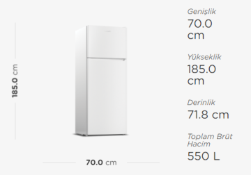Arçelik 4263 EY Buzdolabı 550 LT