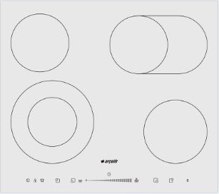 Arçelik OCD 644 TYB Beyaz Ankastre Vitroseramik Ocak