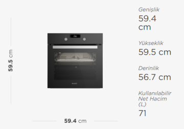Arçelik 9629 CDS Ankastre Fırın