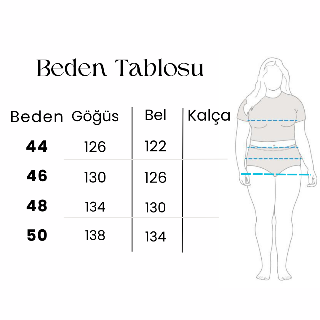 Kolu Yırtmaçlı Büyük Beden Gömlek