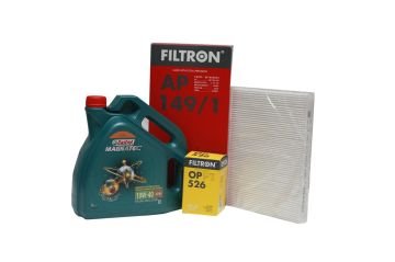 Yağ Bakım Seti (Benzin Filtresiz ; 10W40 Castrol Magnetec 4 Litre