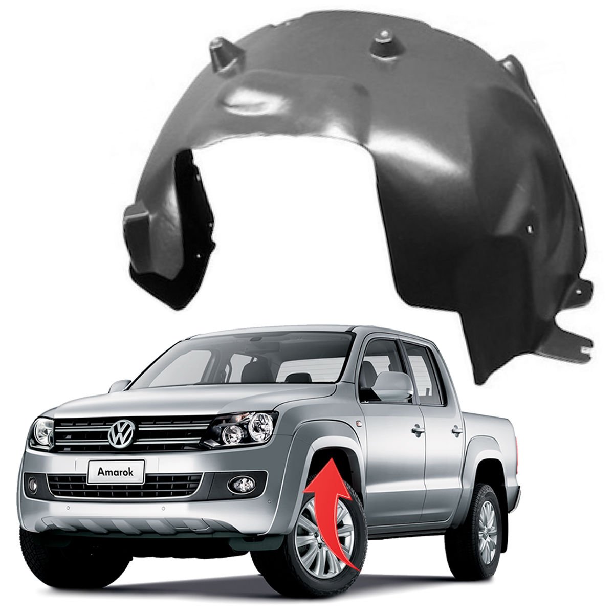 Sol Ön Çamurluk Davlumbazı Amarok 2010-2016 2H0809961B 2H0809961 2H0809961A