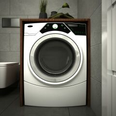 Mine Çamaşır Makinesi Alt Dolabı Kapaksız Ceviz