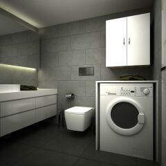 Mine Çamaşır Makinesi Üst Dolabı Sonomo/Beyaz