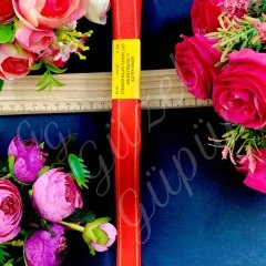 20 mm simli saten kurdele