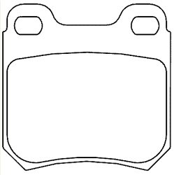 FREN BALATASI ARKA VECTRA-B (95-00) OMEGA-A 86-94 1605687 1605924-1605879-