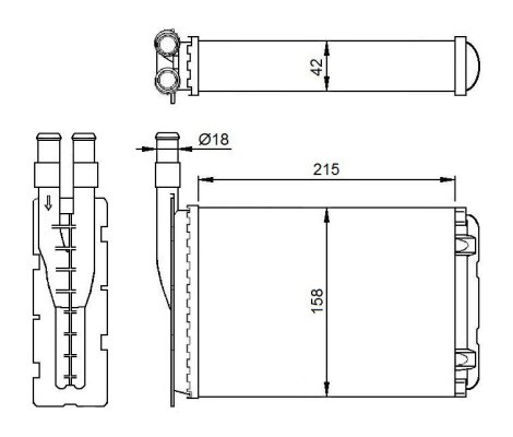 KALORİFER RADYATÖRÜ R9-R11-EXP (212x156) (2 SIRA A