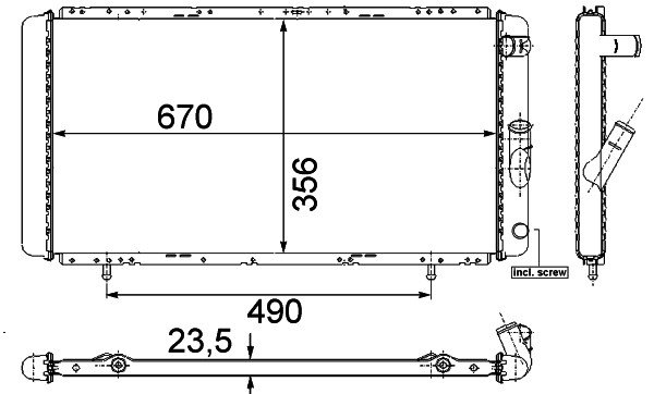 RADYATÖR R21 OPTIMA-MANAGER-CONCORDE 7701415007 7700785734