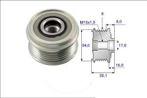 ALTERNATOR KASNAGI COR.C-D/ AST.G-H/ MERİVA 1.3 1204517-1204392-55186280-93192631