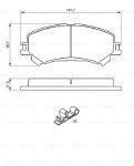 ON FREN BALATASI NISSAN X-TRAIL 1,6 DCI / 2,0 4X4 D10604EA0A-D10604BA0A- 410604EA0A