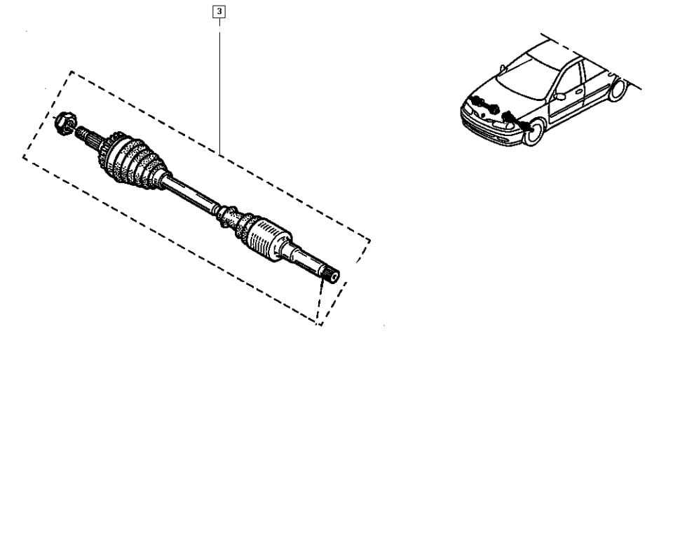 Laguna 1 Otomatik Sol Aks Abs Dişlisiz 8200283722 -İthal