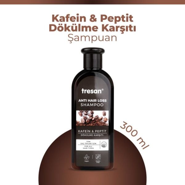 Tresan Kafein & Peptit Dökülme Karşıtı Şampuan 300 ml