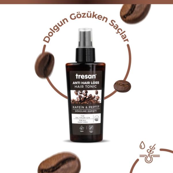 Tresan Kafein & Peptit Dökülme Karşıtı Saç Toniği 125 ml x2