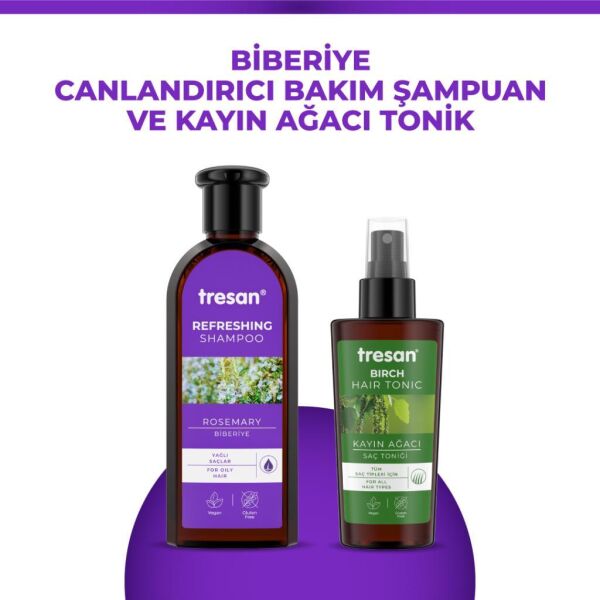 Biberiye Canlandırıcı Bakım Şampuanı 300 ml K.ağacı Özlü Saç Toniği 125 Ml.