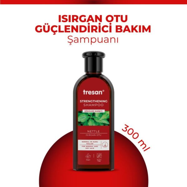 Normal Ve Kuru Saçlar Için Isırgan Otu Bakım Şampuanı 300 ml X 2 Adet 120908