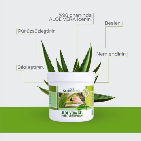 Krauterhof Aloe Vera Nemlendirici Vücut Jeli 250 ml x2 Adet