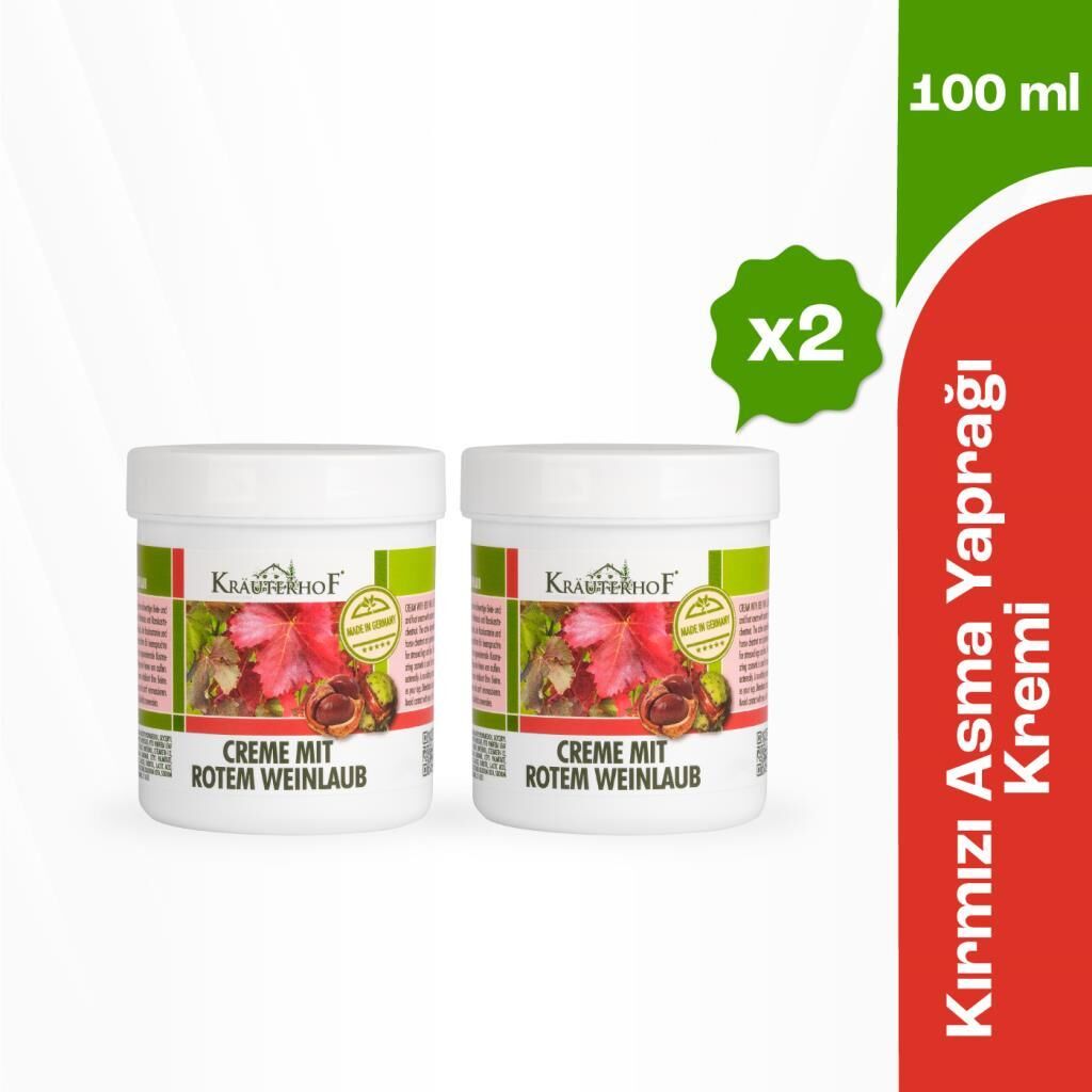 Krauterhof Kırmızı Asma Yaprağı Kremi 100 ml x2 Adet