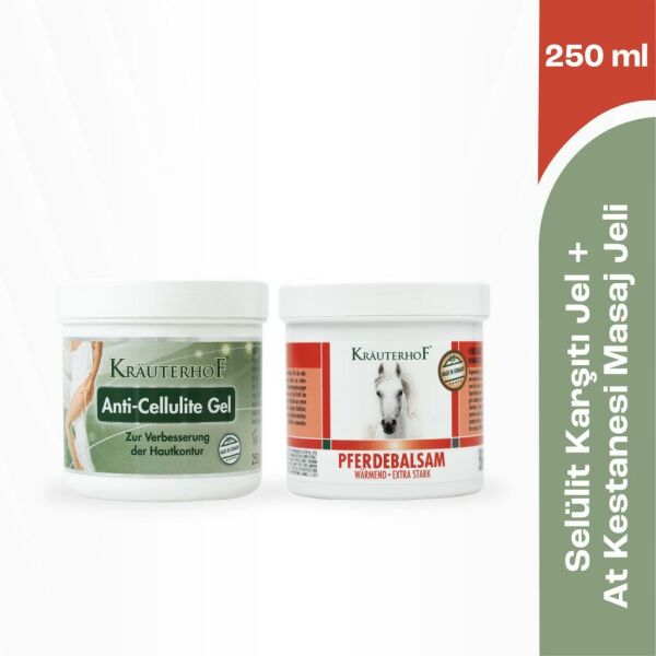 Anti Selülit Jel 250 ml + At Kestanesi Masaj Jeli 250 ml