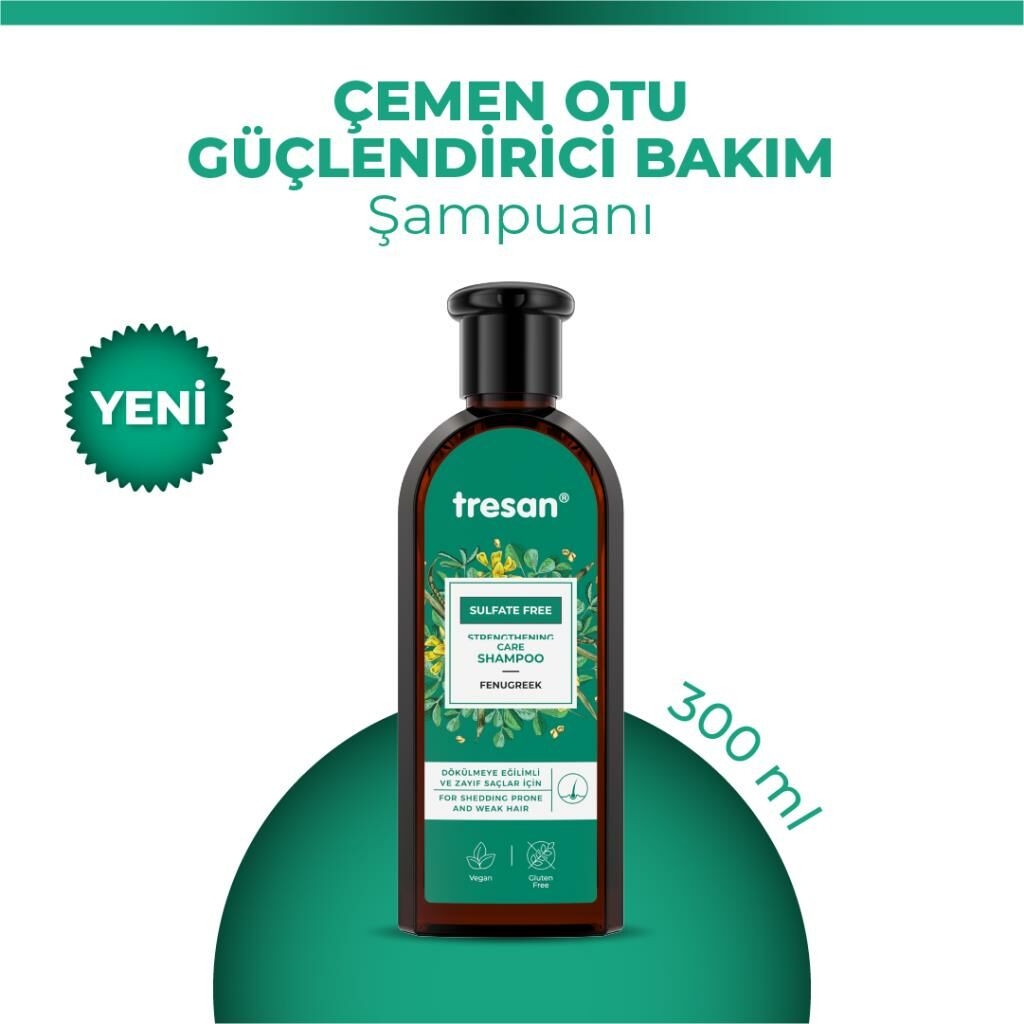 Tresan Çemen Otu Güçlendirici Sülfatsız Bakım Şampuanı 300 ml