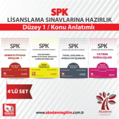 SPK Düzey 1 Konu Anlatımlı 4'lü Set