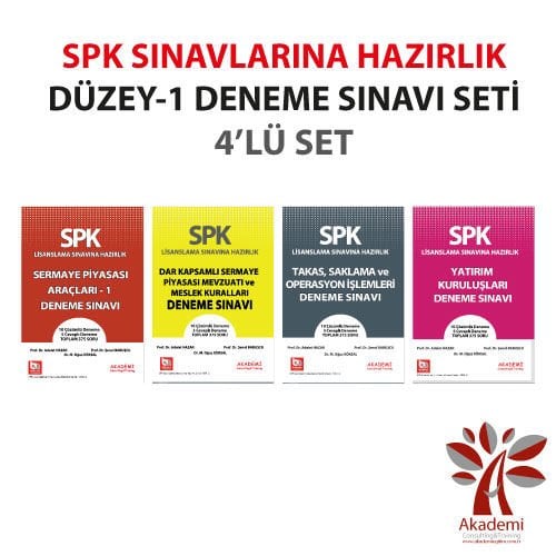 SPK Düzey 1 Deneme Sınavı 4'lü Set