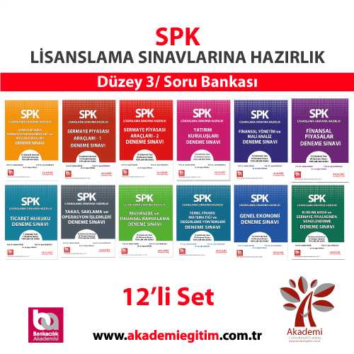 SPK Düzey 3 Deneme Sınavı 12'li Set