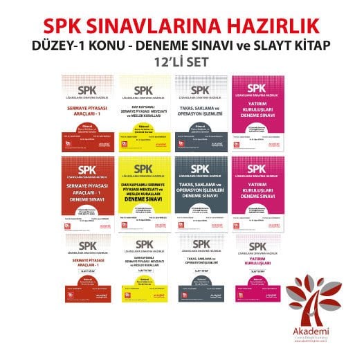 SPK Düzey 1 Lisanslama Kitapları 12 Kitap