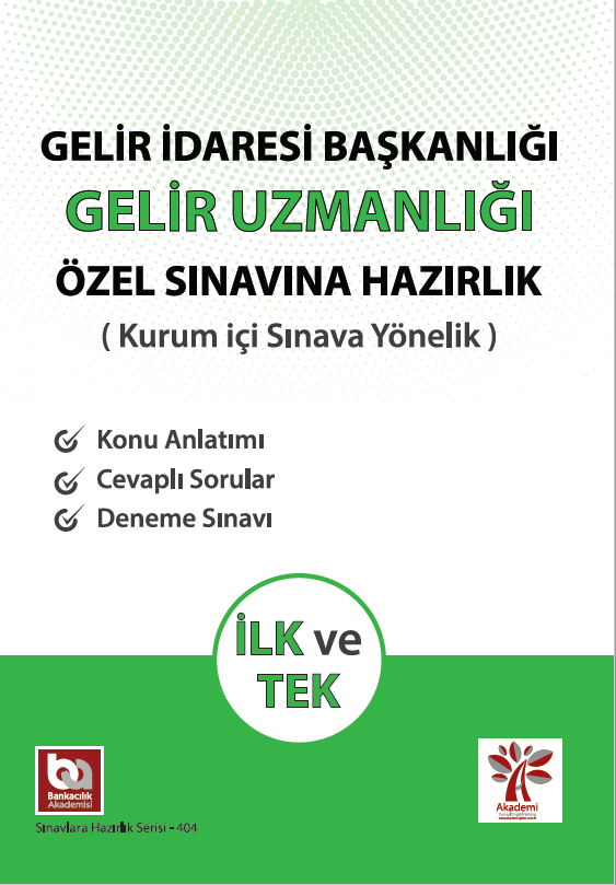 Gelir İdaresi Başkanlığı Gelir Uzmanlığı Özel Sınavına Hazırlık