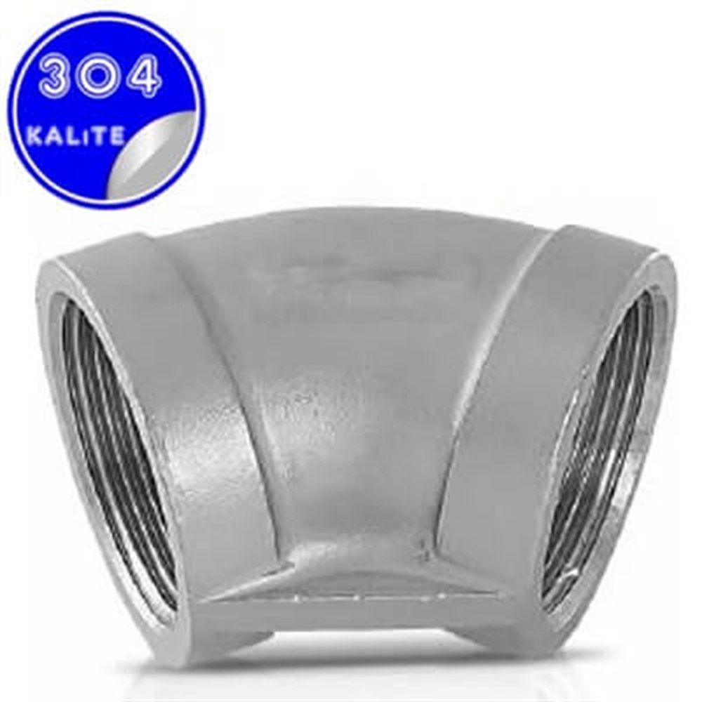 PASLANMAZ DİŞLİ DİRSEK ( 304 )