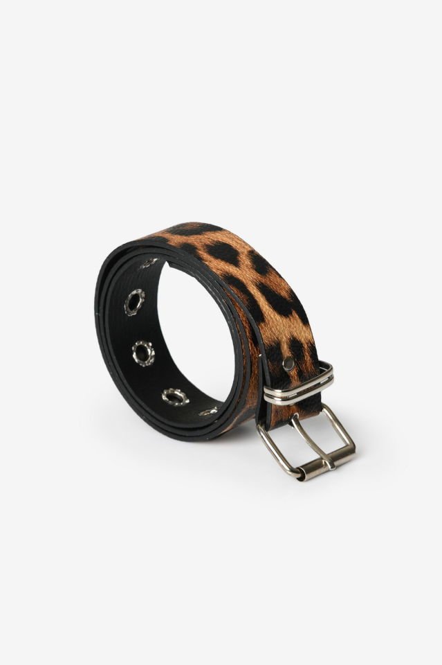 Moda1001 Leopar Desenli Kadın Kemer  - Leopar
