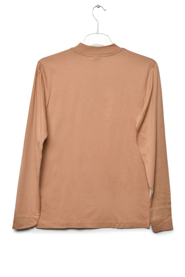 Zegy Bisiklet Yaka Uzun Kollu Erkek Tişört  - Camel