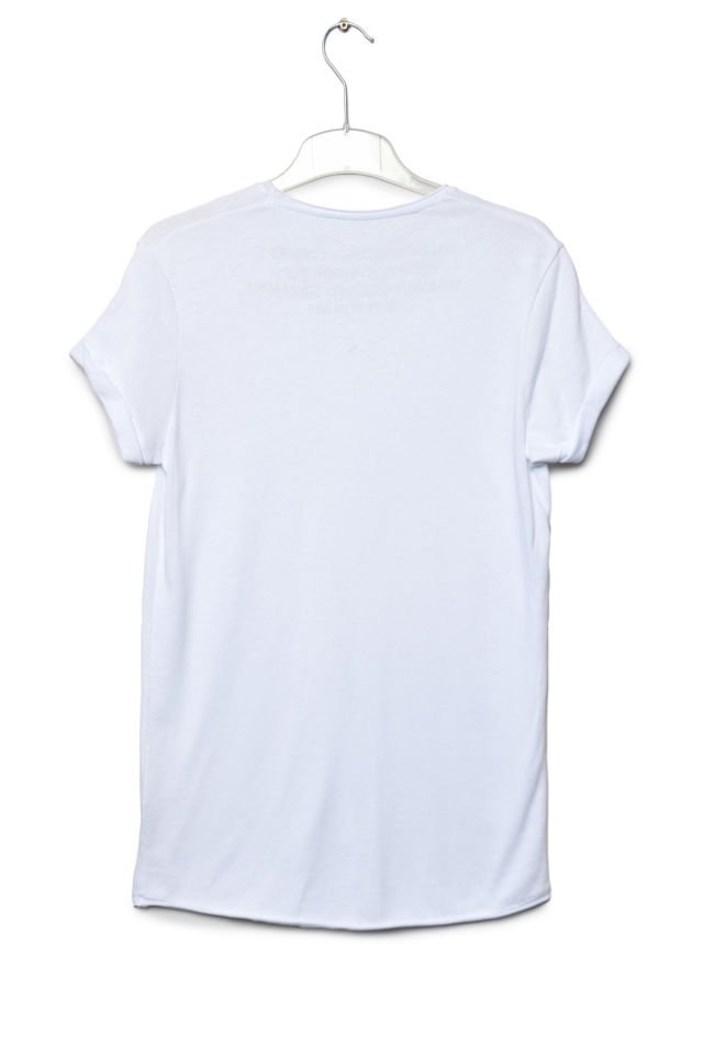 Zegy Bisiklet Yaka Kısa Kollu Erkek Tişört  - Beyaz