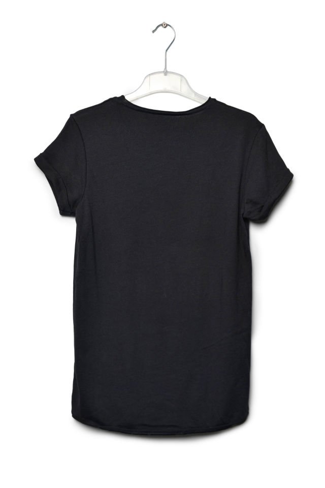 Zegy Bisiklet Yaka Kısa Kollu Erkek Tişört  - Siyah