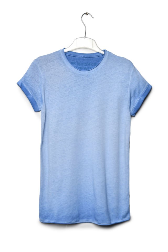 Zegy Bisiklet Yaka Kısa Kollu Erkek Tişört  - Mavi