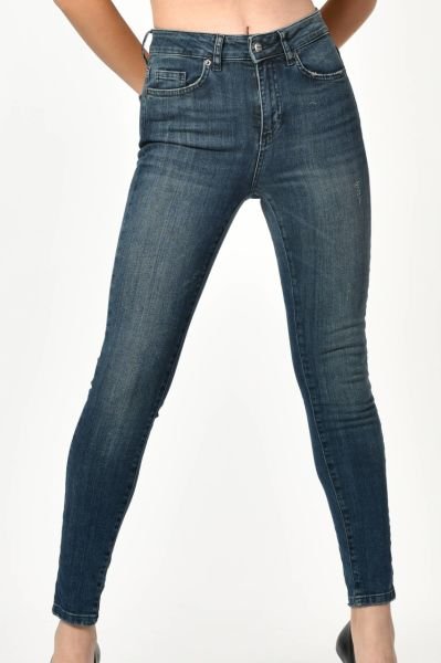 NewGen Yüksek Bel Kadın Skinny Jean  - Mavi
