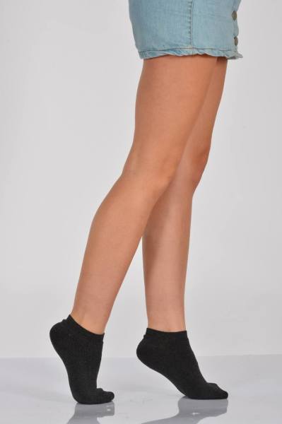 Kadın Tam Havlu Patik Çorabı  - Antrasit