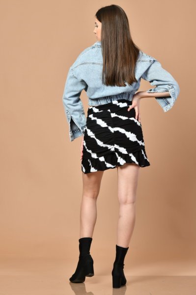 Crop Denim Kadın Ceket Denim
