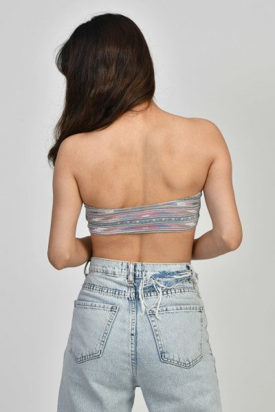 Moda1001 Etnik Desen Büstiyer  - Çok Renkli
