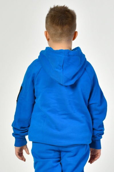 Noori Kapüşonlu Erkek Çocuk Sweatshirt  - Saks Mavisi