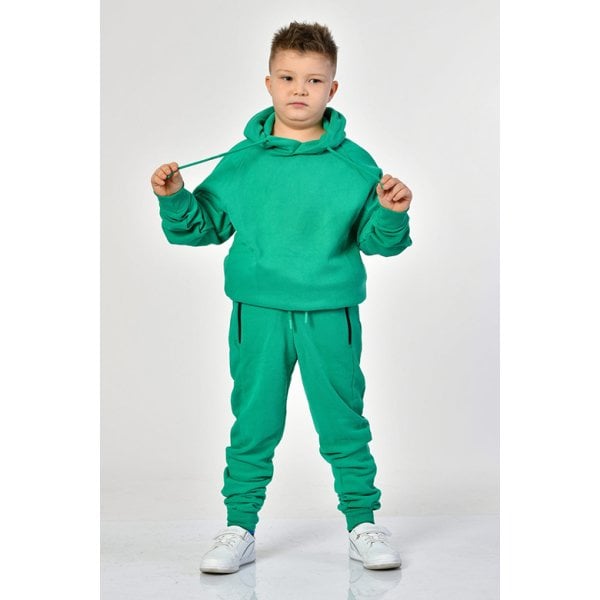 Noori Kapüşonlu Erkek Çocuk Sweatshirt  - Yeşil