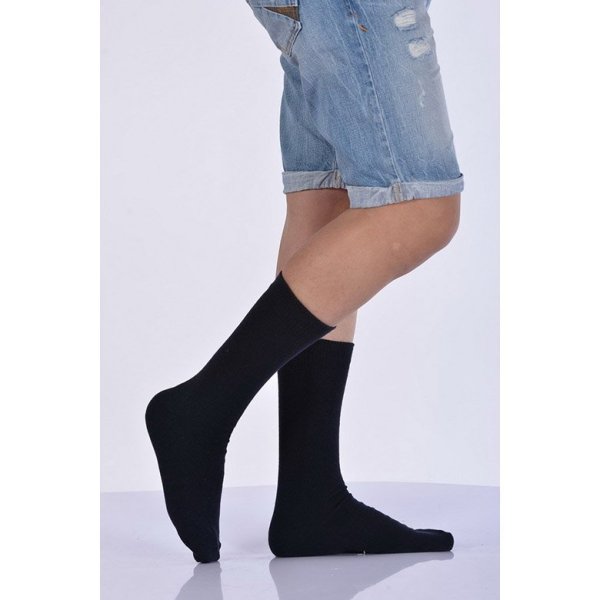 Erkek Yün Soket Çorabı  - Lacivert