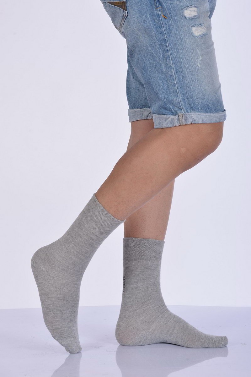 Erkek Diyabetik Soket Çorabı  - Gri